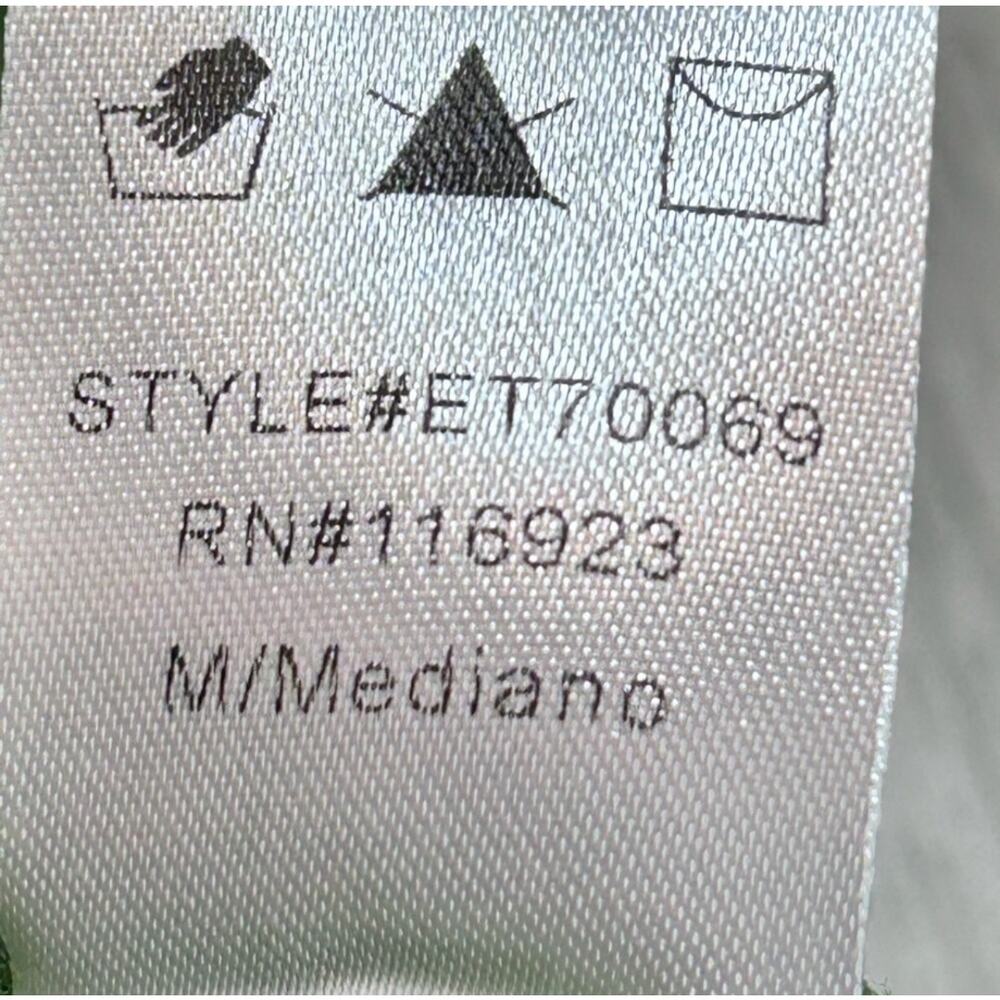 Easel Color Block Cotton Button Front Oversized M… - image 7